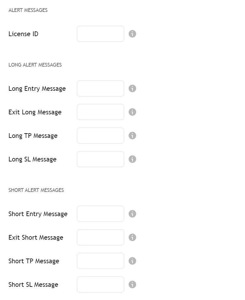 Overview of the Alert Messages section in the Strategy Builder