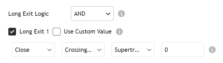 Exit condition structure showing same components as entry conditions