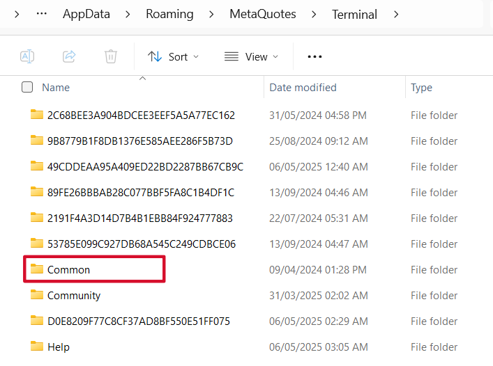 Common and Files Folders