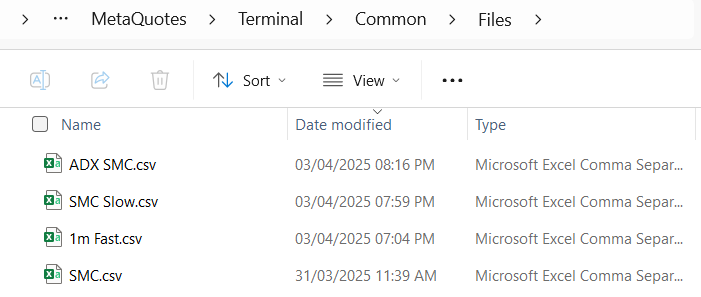 Place CSV File in Files Folder