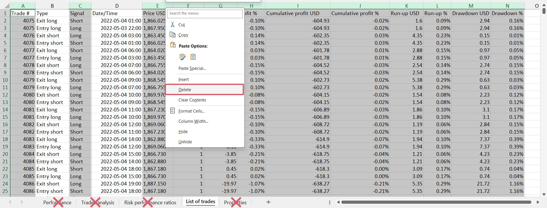 Converting TradingView Export to TradeSgnl Format
